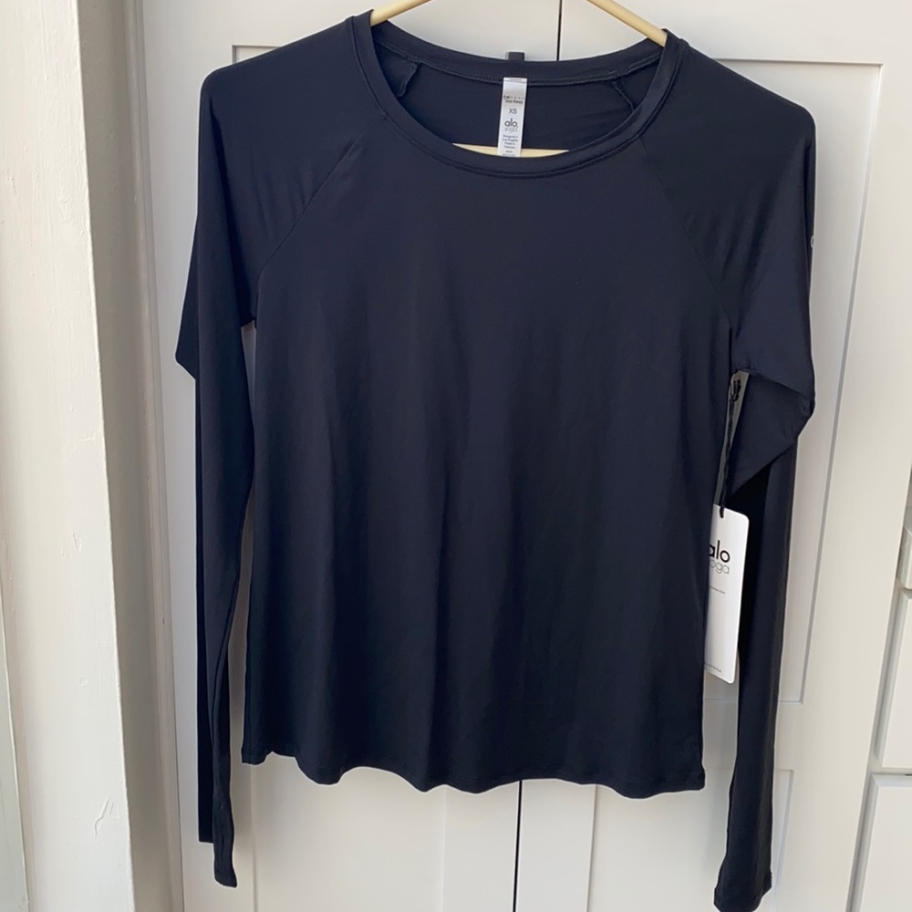 Alo Yoga Pulse Long Sleeve - XS Black